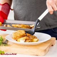 Espátula Perfurada 35cm Cozinha Em Nylon Branca Kitchenaid - 5