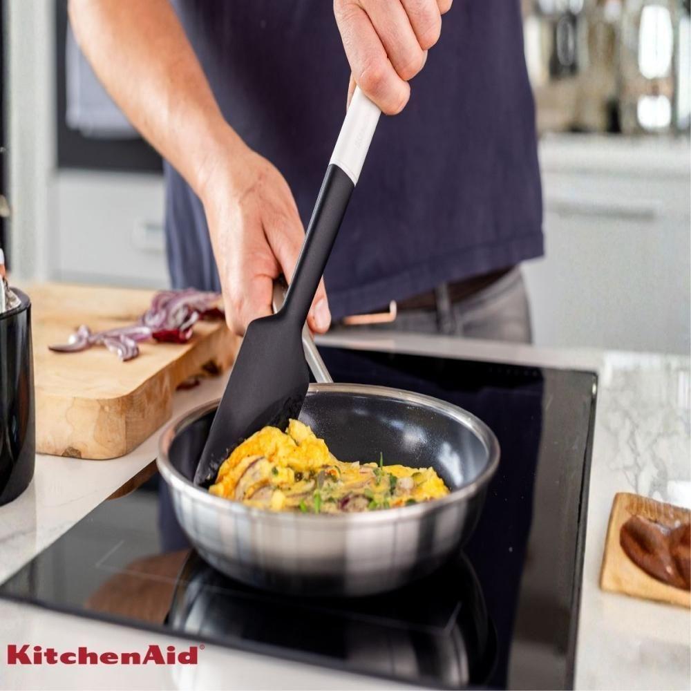 Espátula Pão Duro Raspadora Em Silicone Branca Kitchenaid - 5