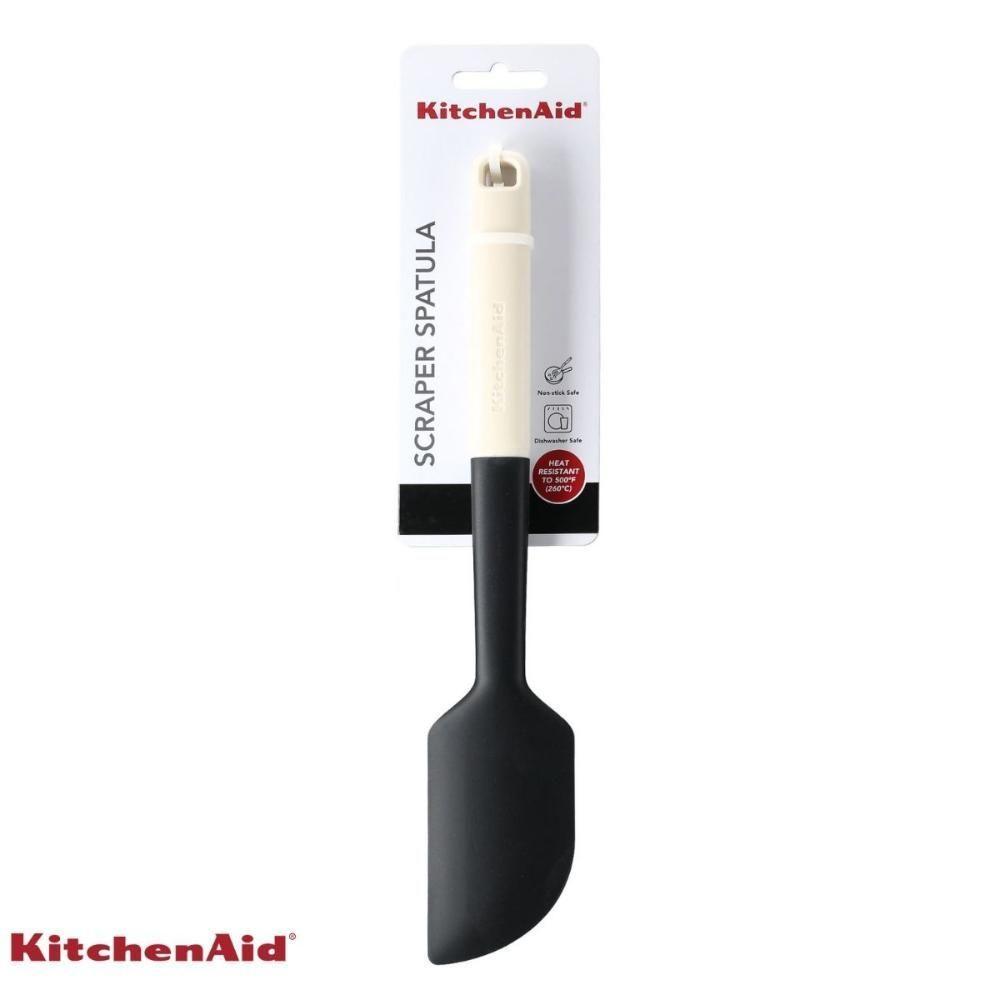 Espátula Pão Duro Raspadora Em Silicone Branca Kitchenaid - 6