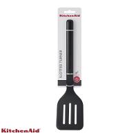 Espátula Perfurada 35cm Cozinha Em Nylon Preta Kitchenaid - 7