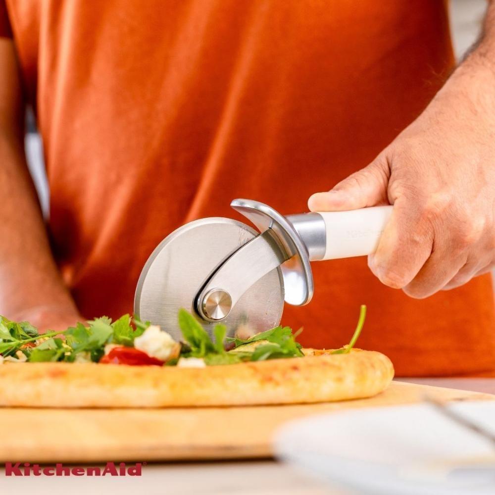 Cortador De Pizza Profissional Lâmina Inox Branco Kitchenaid - 2