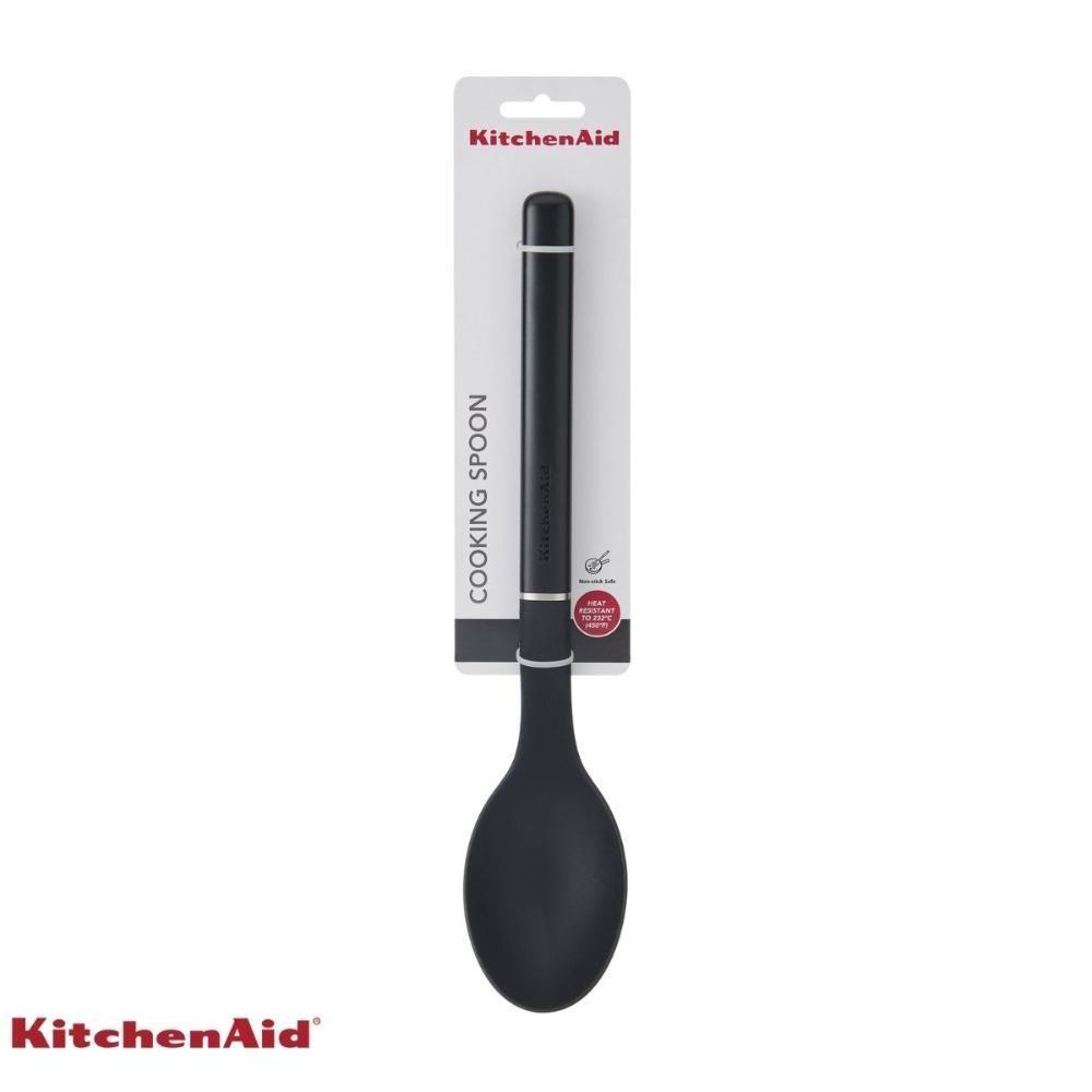 Colher De Cozinha Servir Nylon Multiuso Preta Kitchenaid - 8