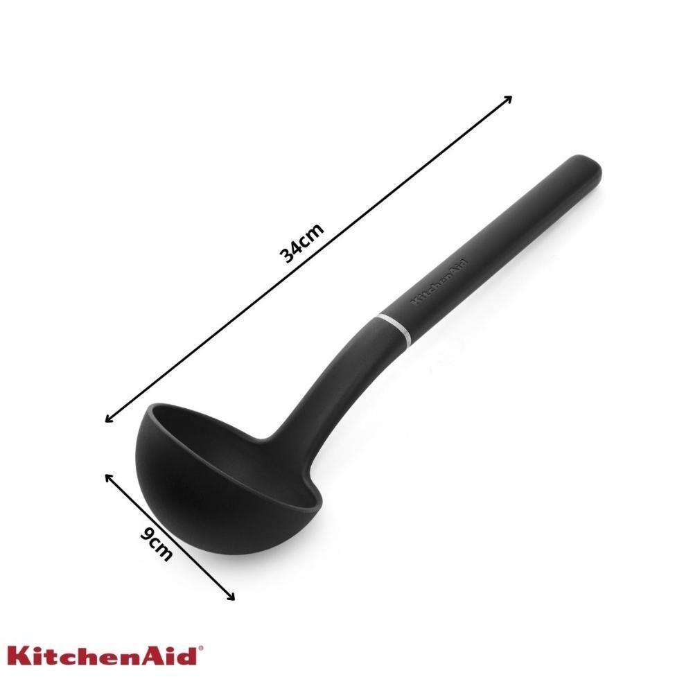 Concha Nylon Sopa Caldo Cozinha Prática Preto Kitchenaid - 4