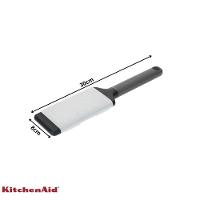 Ralador Zester Grosso Raspas Inox Cozinha Cinza Kitchenaid