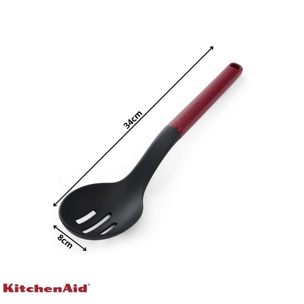 Colher Perfurada Servir Nylon Multiuso Vermelha Kitchenaid - 4