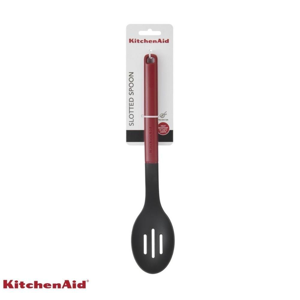 Colher Perfurada Servir Nylon Multiuso Vermelha Kitchenaid - 6