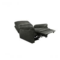 Poltrona Do Papai De Couro Genova Power Touch Soft Charcoal - Mempra - 6