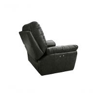 Poltrona Do Papai De Couro Genova Power Touch Soft Charcoal - Mempra - 7