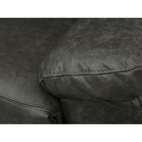 Poltrona Do Papai De Couro Genova Power Touch Soft Charcoal - Mempra - 8