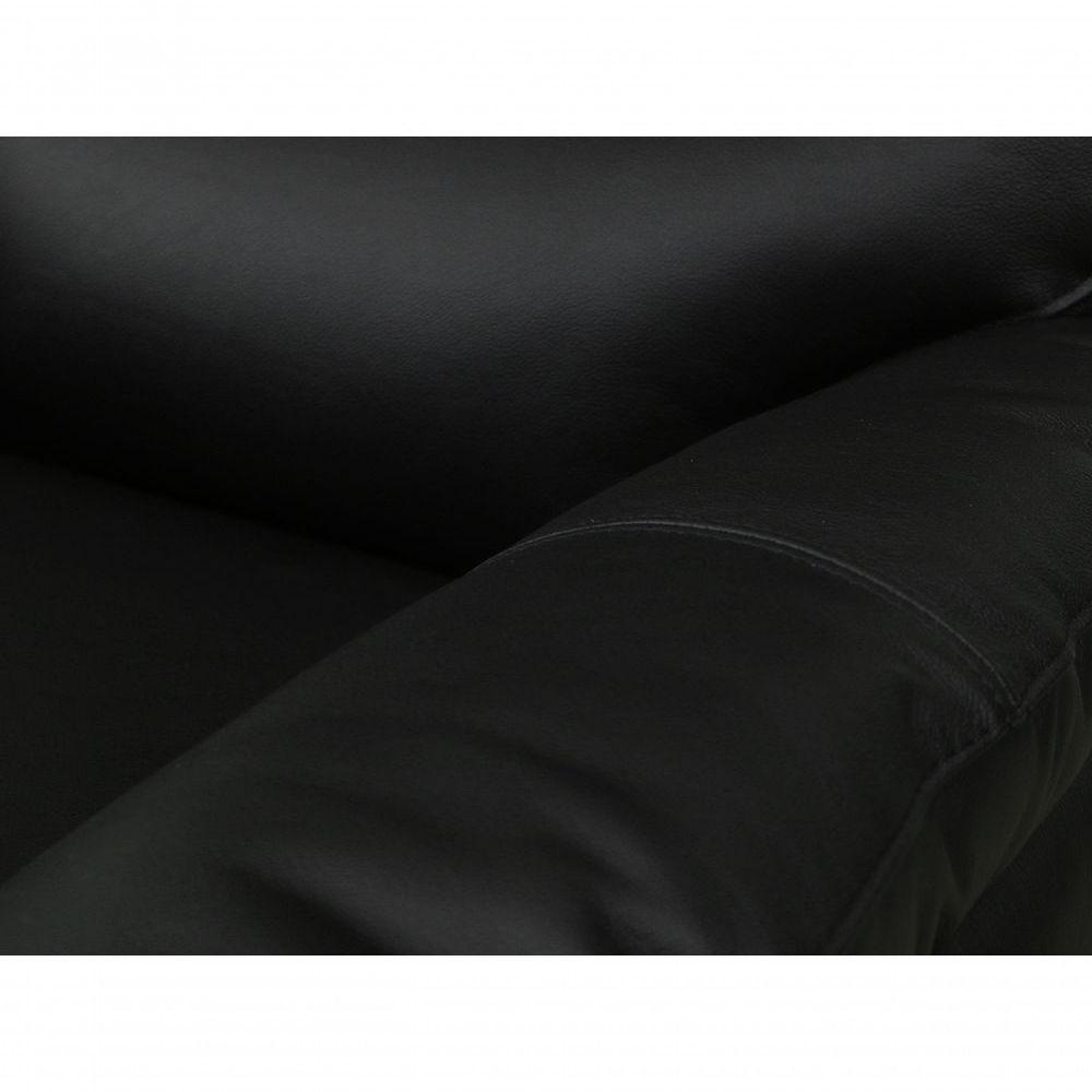 Poltrona Do Papai De Couro Genova Power Touch Preto Pigmentado - Mempra - 6