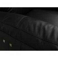 Poltrona Do Papai De Couro Genova Power Touch Preto Pigmentado - Mempra - 5