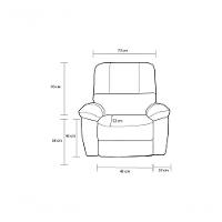 Poltrona Do Papai De Couro Genova Power Touch Preto Pigmentado - Mempra - 8