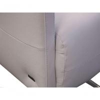 Poltrona Decorativa Giratória Azaléia De Couro Branco