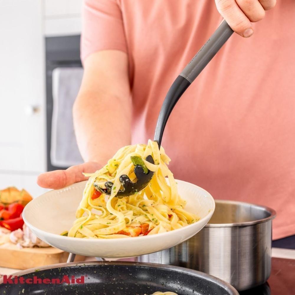 Pegador Colher Para Massa Macarrão Multiuso Cinza Kitchenaid - 6