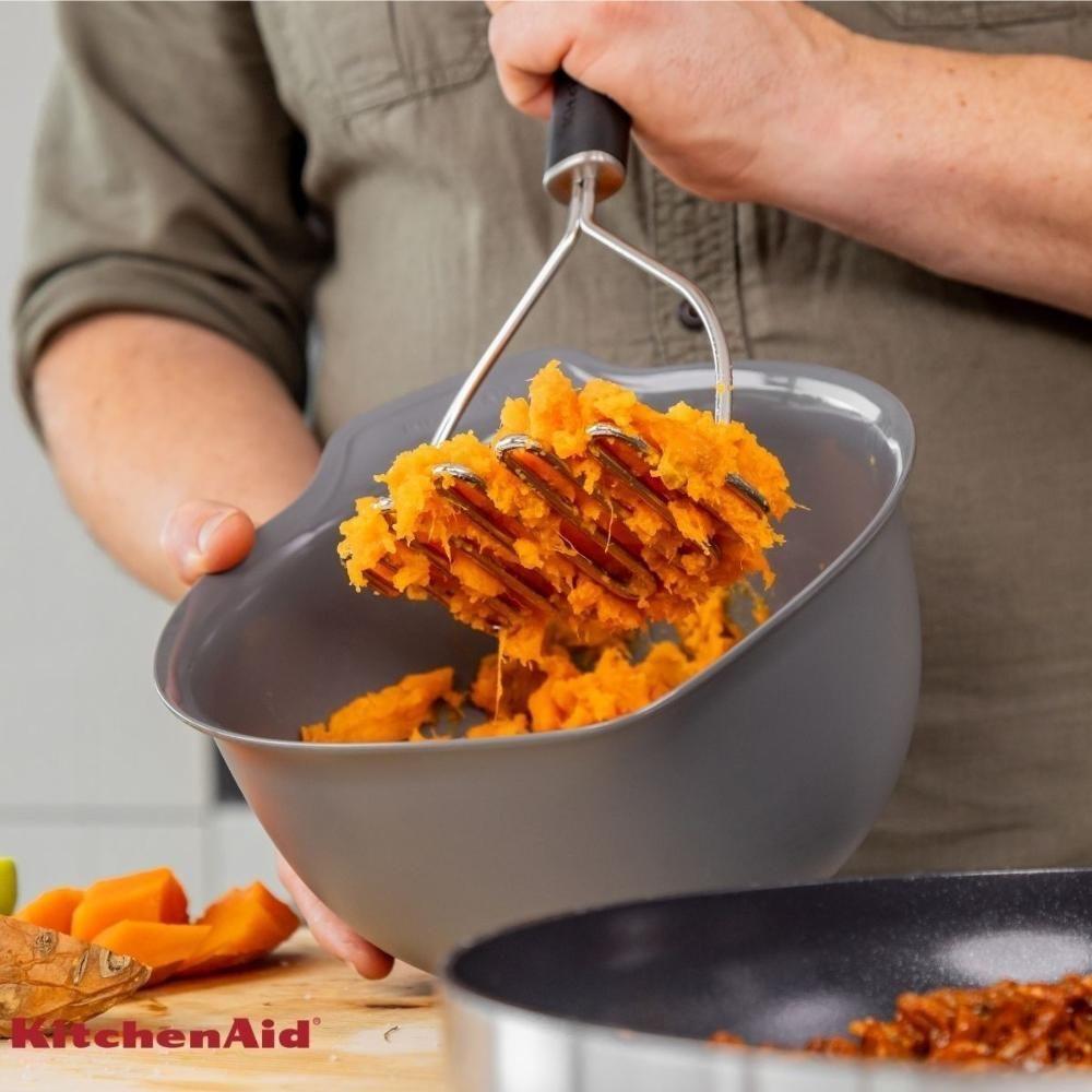 Jogo Peneira E Amassador Batatas Cozinha Preto Kitchenaid - 3