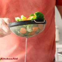 Jogo Peneira E Amassador Batatas Cozinha Preto Kitchenaid