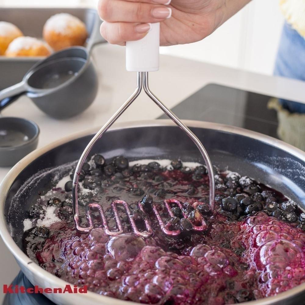 Jogo Peneira E Amassador Batatas Cozinha Branco Kitchenaid - 6