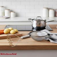 Jogo Peneira E Amassador Batatas Cozinha Branco Kitchenaid - 2