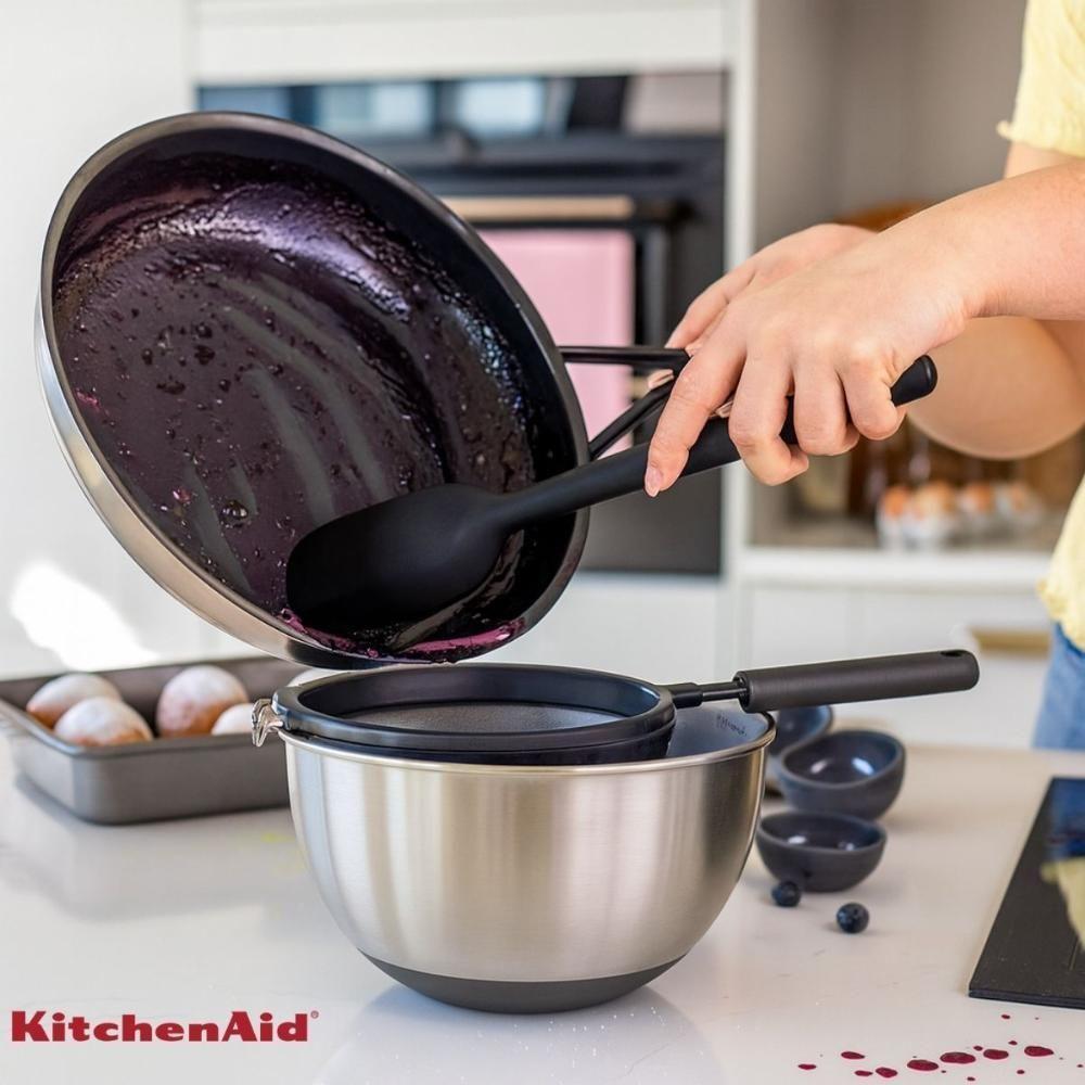 Espátula Clássica Em Silicone Confeitaria Preta Kitchenaid - 3
