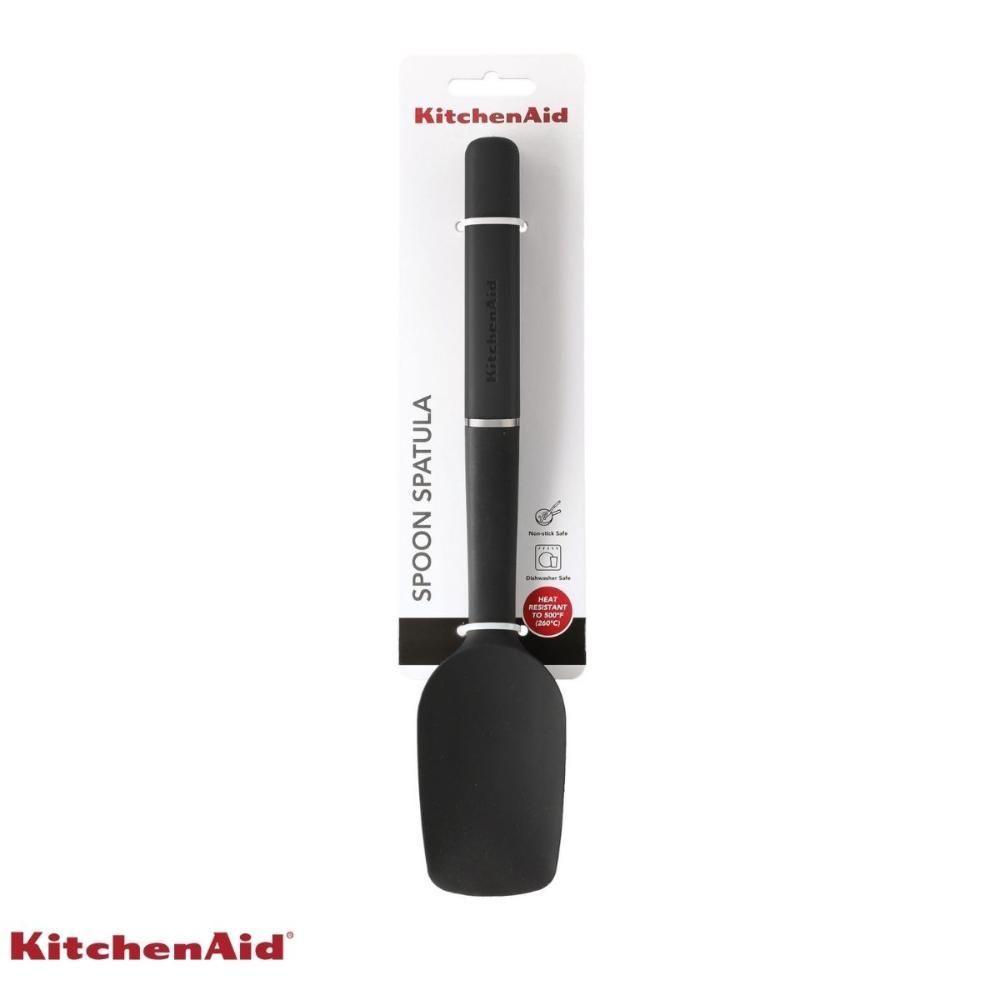 Espátula Clássica Em Silicone Confeitaria Preta Kitchenaid - 8