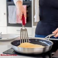 Espátula Flexível Perfurada 32cm Em Inox Vermelho Kitchenaid - 2