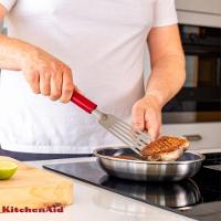 Espátula Flexível Perfurada 32cm Em Inox Vermelho Kitchenaid - 5