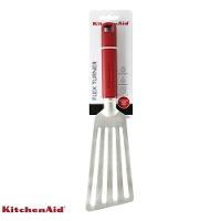 Espátula Flexível Perfurada 32cm Em Inox Vermelho Kitchenaid - 6