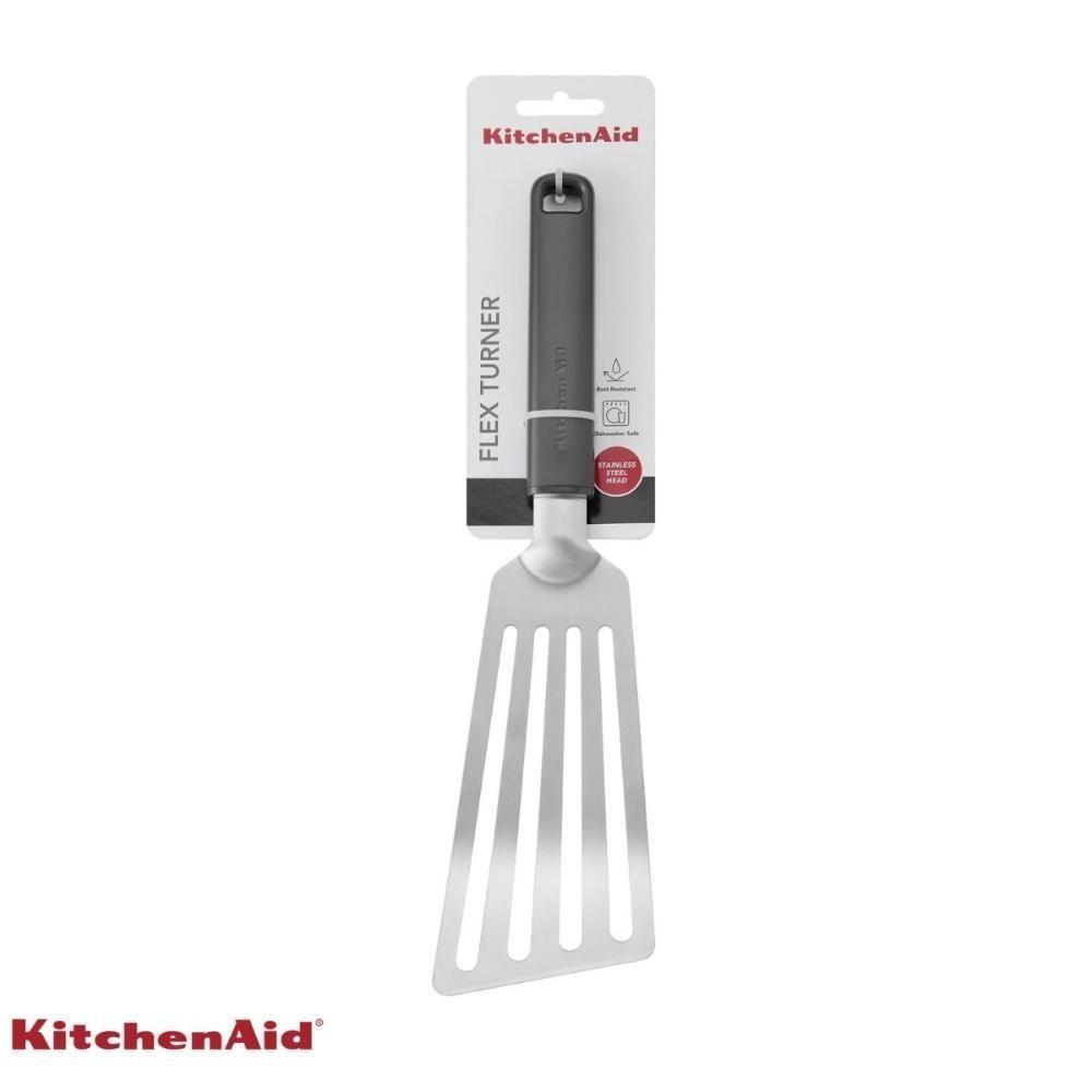 Espátula Flexível Perfurada 32cm Em Inox Cinza Kitchenaid - 8