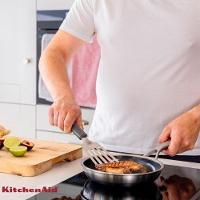 Espátula Flexível Perfurada 32cm Em Inox Cinza Kitchenaid - 5