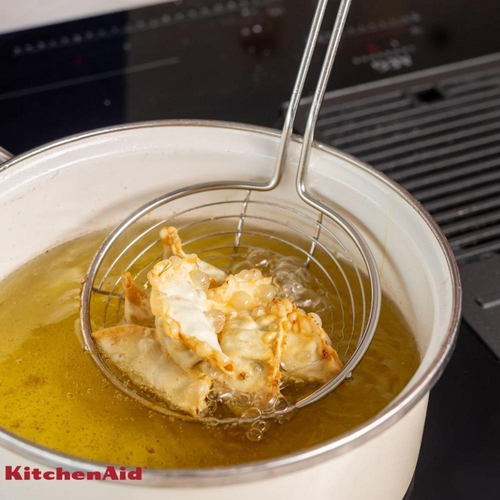 Escumadeira Em Aço Inox Fritura Cozinha Preta Kitchenaid - 3