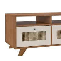 Mesa De Centro Retangular Com 2 Gavetas E Prateleira Trama - 5