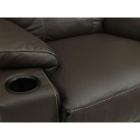 Poltrona Do Papai De Couro Zyon Elétrica Café - 6