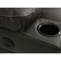 Poltrona Do Papai De Couro Zyon Elétrica Café - 7