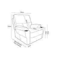 Poltrona Do Papai De Couro Zyon Elétrica Café - 9