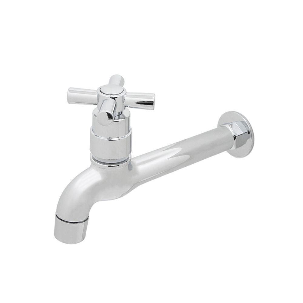 Torneira Pia Tanque Cozinha Parede Arejador Cromado Luxo 1/4 - 4