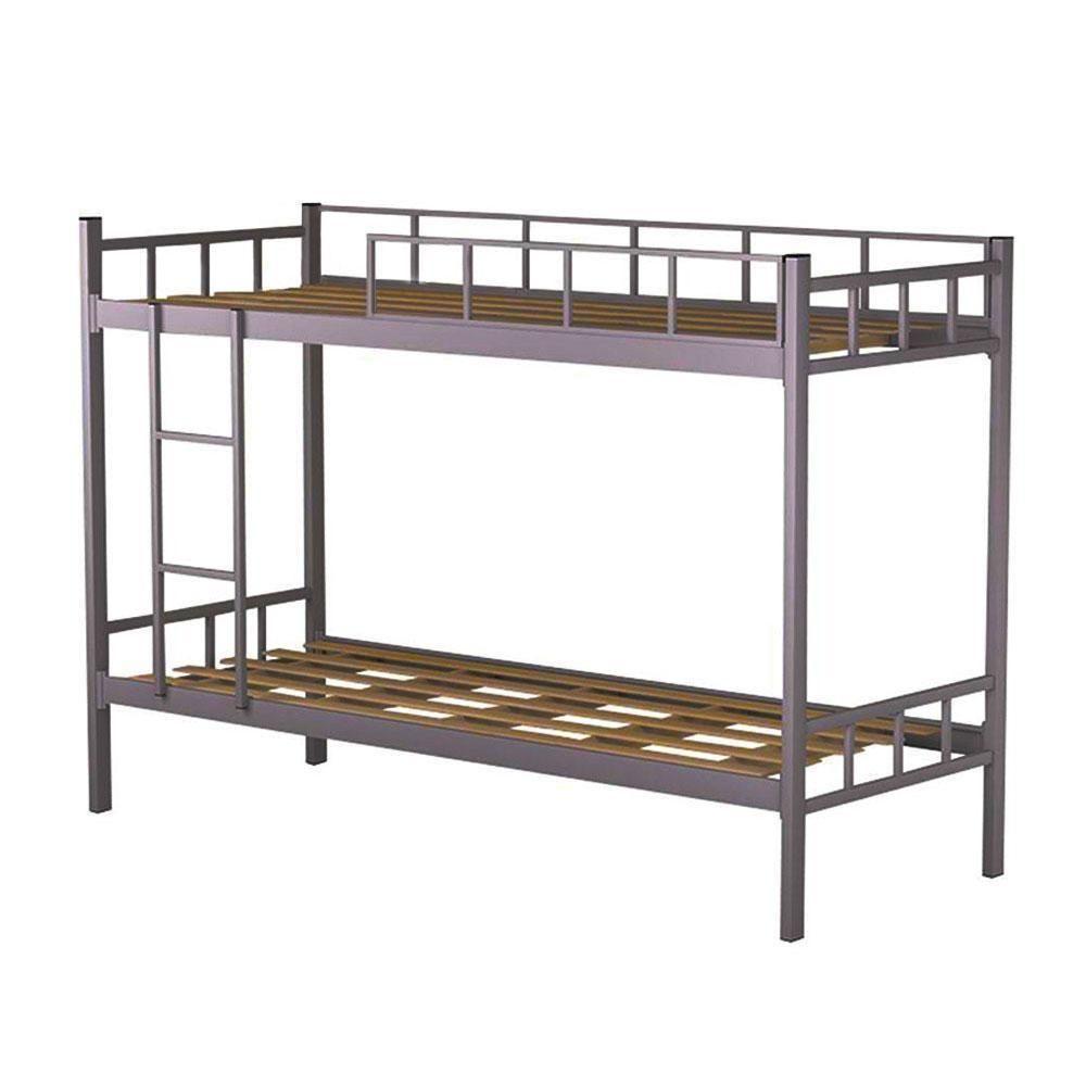 Beliche Reforçada De Aço Com Escada Para Quarto - Cinza - 2