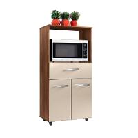 Balcão Multiuso Para Micro-ondas 2 Portas 1 Gaveta Nalu Savana / Off White - 1