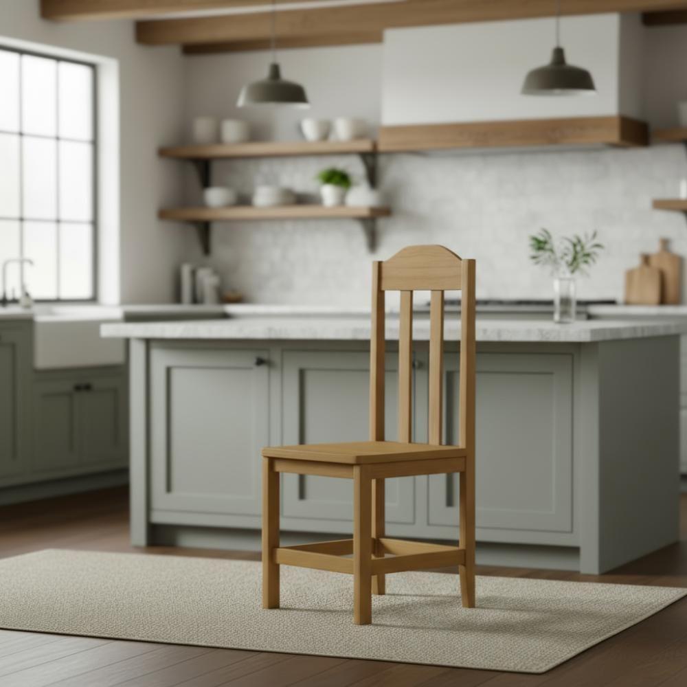 Kit Com 2 Cadeiras De Jantar Madeira Maciça Safira - Imbuia Sem Estofado - 1