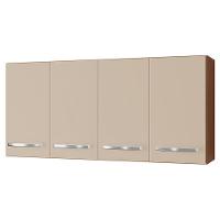 Balcão Para Pia 2 Portas E Armário Aéreo 4 Portas Porto Off White/savana - 3