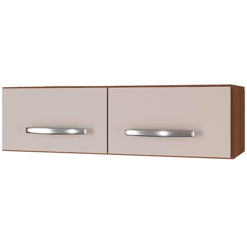 Balcão Cozinha 3 Portas E Armário Aéreo 2 Portas Maia Savana / Off White - 3