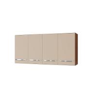 Balcão Multiuso 2 Portas E Armário Aéreo 4 Portas Taina Savana / Off White - 3