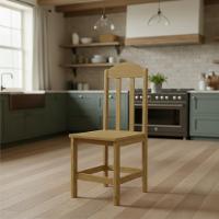 Kit Com 2 Cadeiras De Jantar Madeira Maciça Safira - Nogueira Sem Estofado - 1