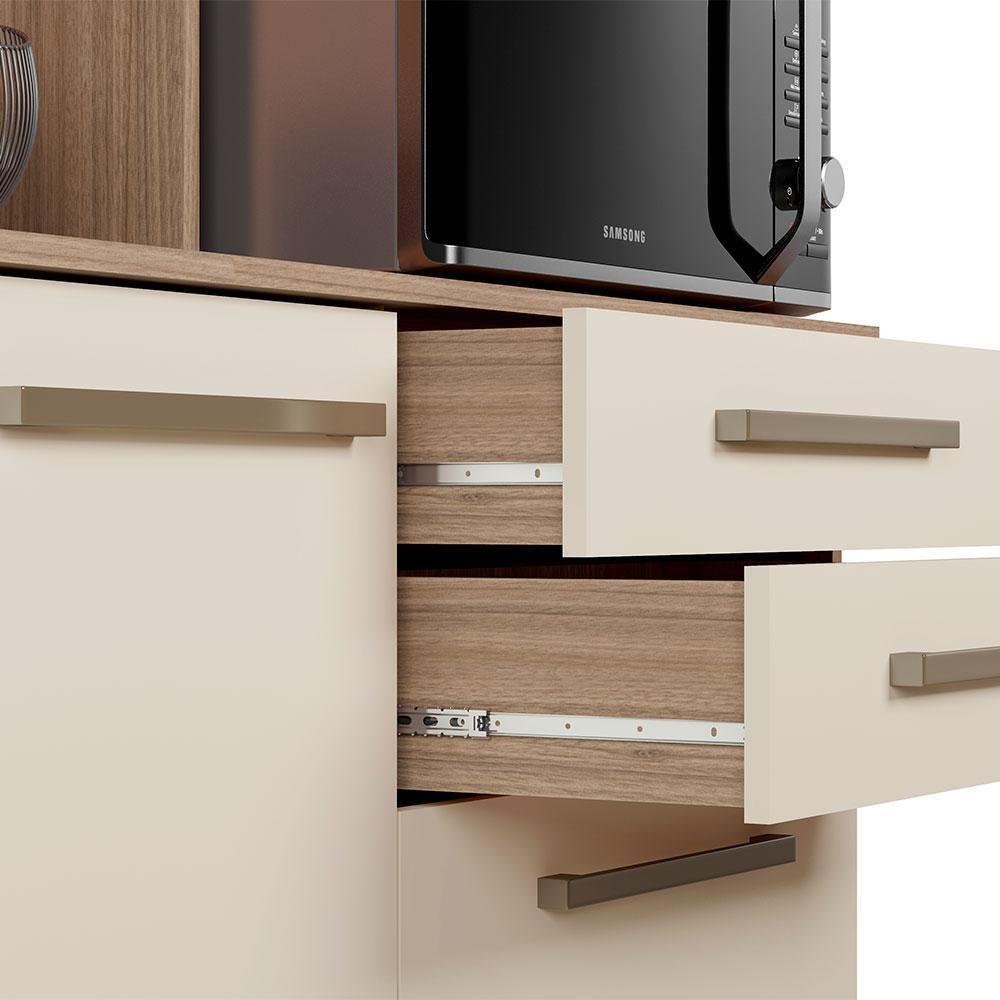 Cozinha Completa 8 Portas Armário E Balcão C/ Pés Reguláveis - Arenas - 3