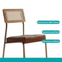 Conjunto Sala De Jantar 4 Cadeiras Margarida Carraro Nogal - 9