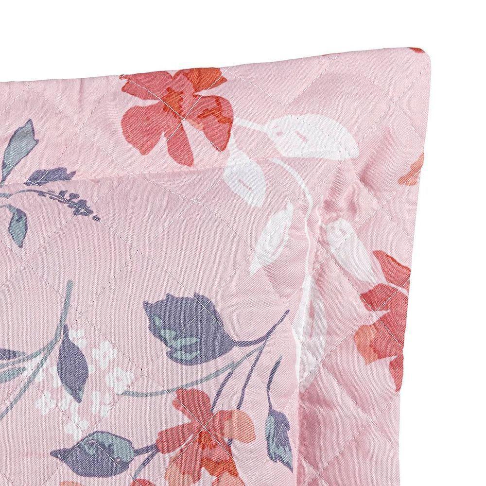 Cobre Leito Queen Dupla Face Sublime 400 Fios Micropercal Estampa Flora - 3