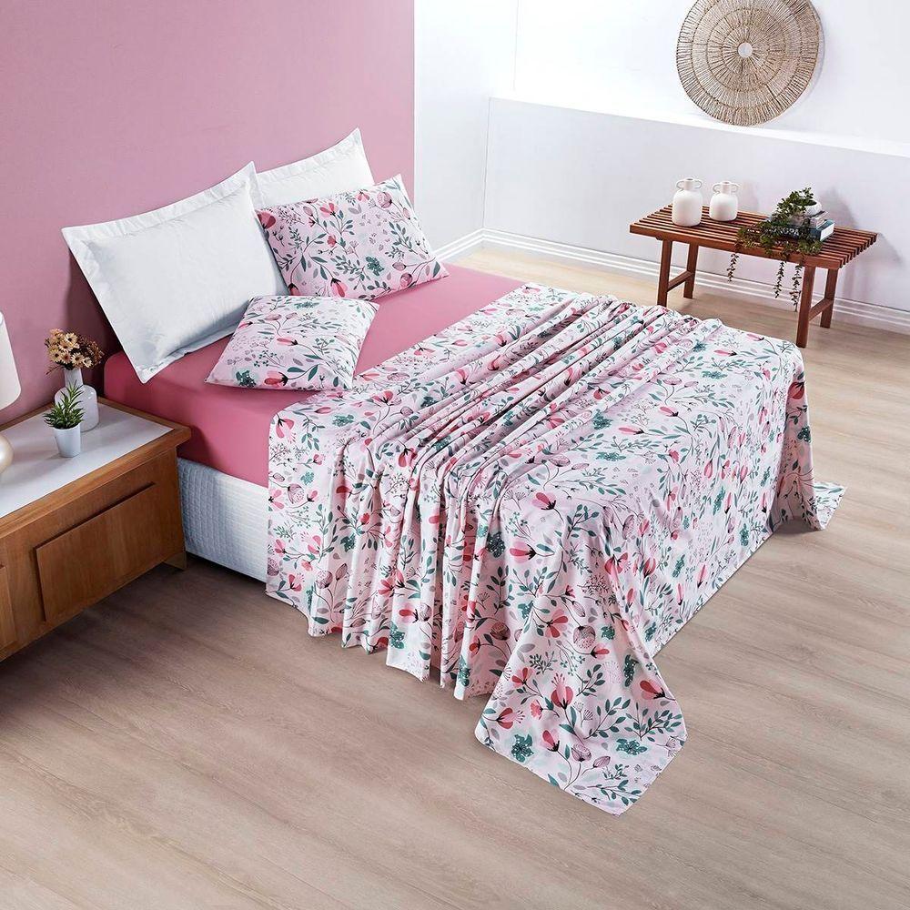 Kit Cobre Leito Casal Botanical Micropercal 200 Fios 7 Peças - 5