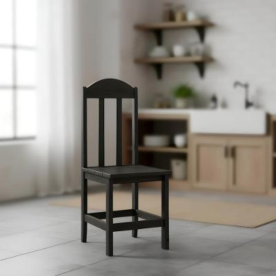 Kit Com 2 Cadeiras De Jantar Madeira Maciça Safira - Preto Sem Estofado