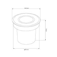 Embutido De Solo Led Nordecor Senf 6849 10w 24° Alto Irc 90 Bivolt Preto 2700k Luz Amarela - 6