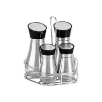 Conjunto Galheteiro Tramontina Realce 61119200 Em Vidro E Aço Inox único - 1