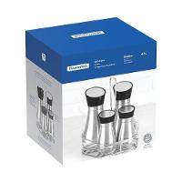 Conjunto Galheteiro Tramontina Realce 61119200 Em Vidro E Aço Inox único